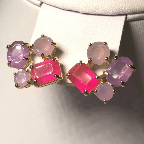 KATE SPADE PINK STONES EARRINGS,  BRAND NEW - Picture 7 of 16